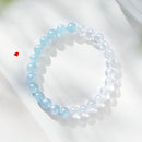 Natural High Quality White Crystal Aquamarine Bracelet Women's Bracelet