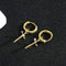 S925 sterling silver European and American cross-border cool style personalized trend design diamond-inlaid cross dagger earrings earrings earrings ring earrings