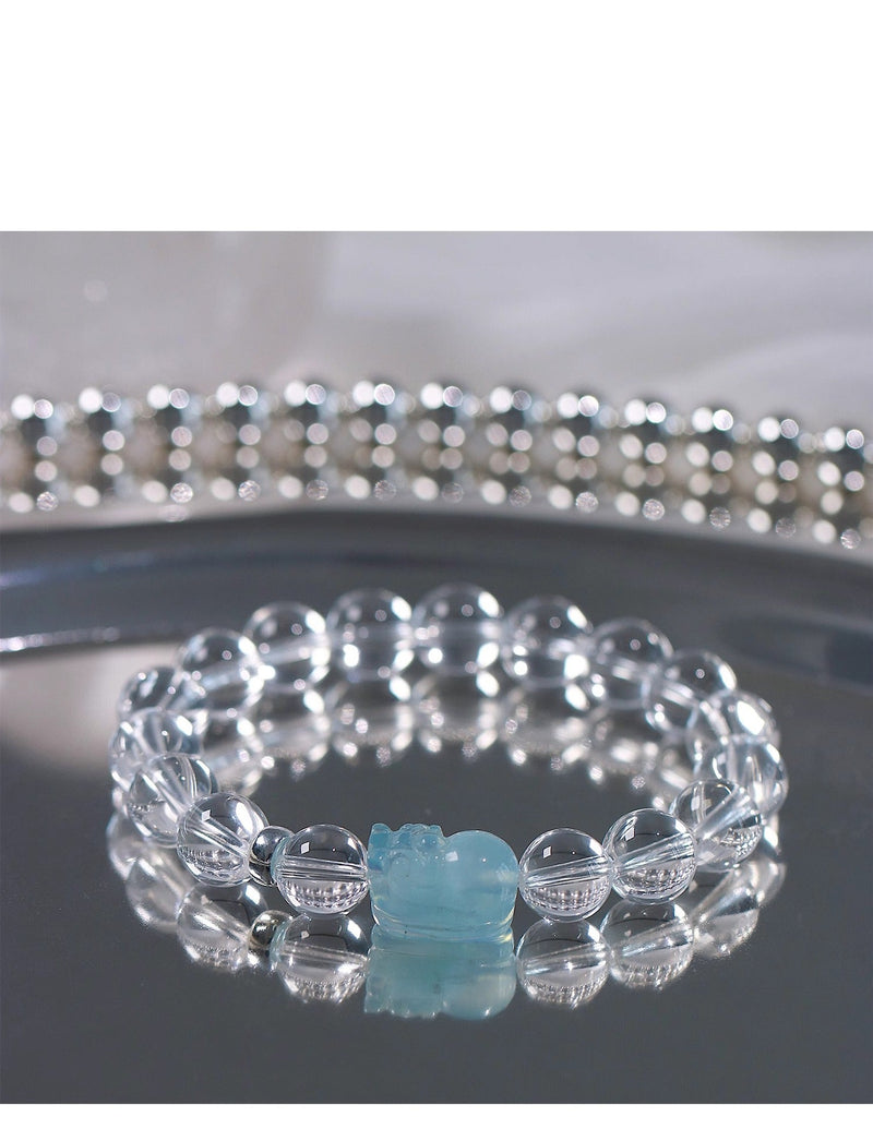 Natural white crystal body bracelet