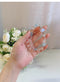Natural white crystal body bracelet