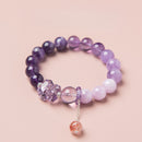 Natural amethyst nine purple fire bracelet