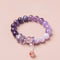 Natural amethyst nine purple fire bracelet