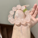 天然老矿马粉水晶手串12MM