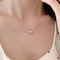 S925 silver Korean fashionable car flower bead necklace
