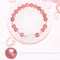 Natural strawberry crystal new Chinese Pixiu bracelet