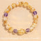Natural citrine fortune bracelet, yellow tower crystal bracelet