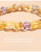 Natural citrine fortune bracelet, yellow tower crystal bracelet