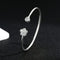 The whole body S925 sterling silver small flower bracelet is high-end, elegant and versatile, and the INS style bracelet is adjustable