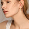 S925 sterling silver light luxury style zircon earrings cross earrings high-end exquisite earrings women
