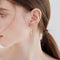 S925 sterling silver light luxury style zircon earrings cross earrings high-end exquisite earrings women