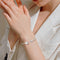 The whole body S925 sterling silver small flower bracelet is high-end, elegant and versatile, and the INS style bracelet is adjustable