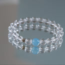 Natural white crystal body bracelet